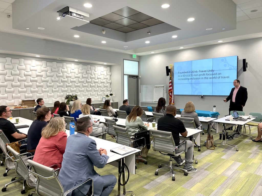 Travel Unity conference event with Roni Weiss speaking