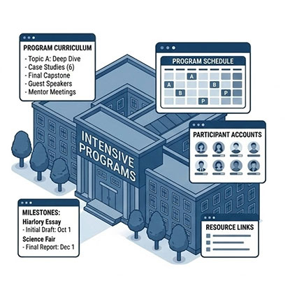 graphic depicting intensive programs