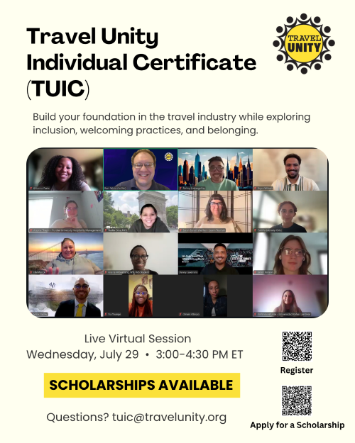 Travel Unity Individual Certificate (TUIC) Live Session